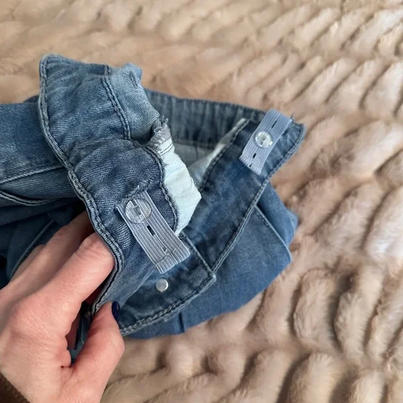 Women's Blue Wide-Leg Jeans - Picture 6 of 8